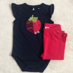 NWT Gymboree Bodysuit and Leggings Matching Set